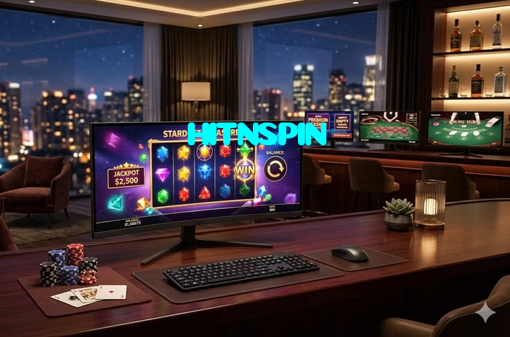 HITNSPIN casino presented on mobile device in Pakistan with slots and live games